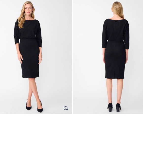 J. McLaughlin Tinley Black Knit Dress L NWT - Picture 1 of 16